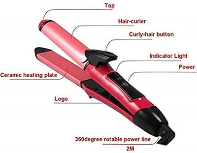 2in1 Hair Straightner and Curler